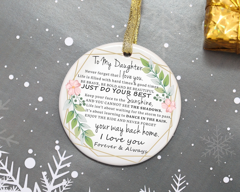 Daughter Ornament Daughter Gifts Daughter Christmas Gift Etsy