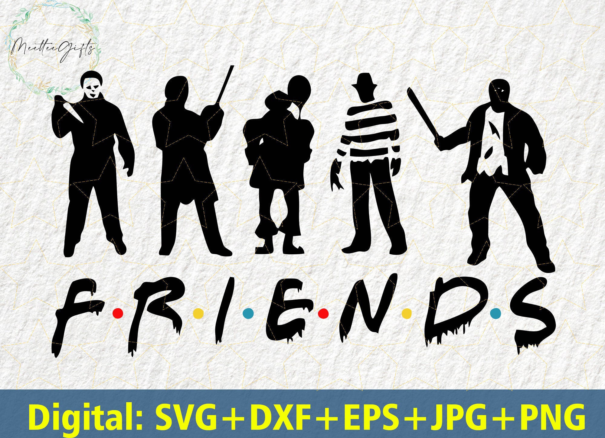 Download Friends Horror Svg Friends Halloween Svg Horror Movie Etsy