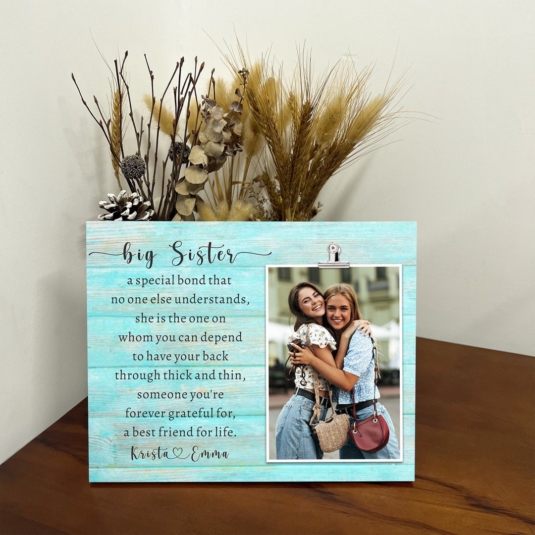 Personalized Sister Gift, Big Sister Picture Frame, Big Sister Gift for