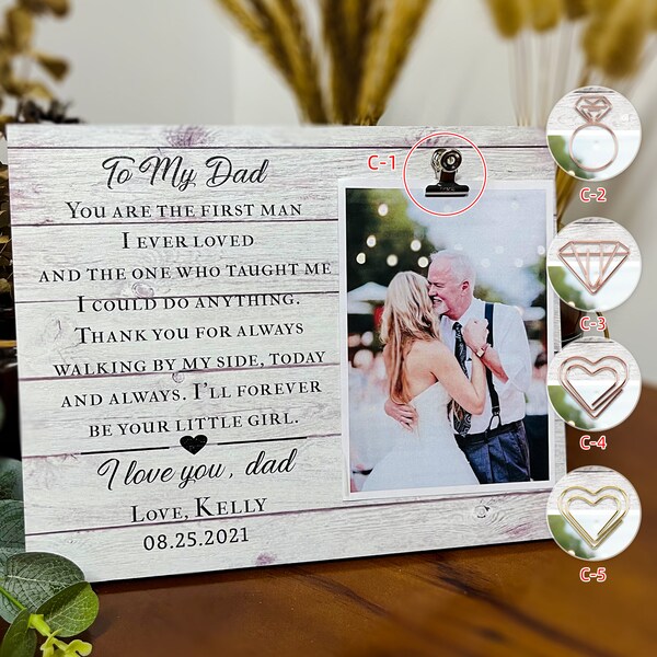 Father of the Bride Frame Etsy