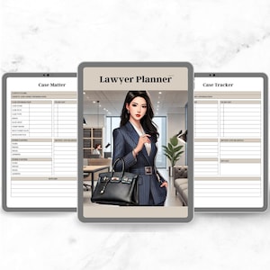 Lawyer Attorney Paralegal Legal Assistant Printable Notes Planner Journal Legal Advise, Settlements, Trials Printable PDF