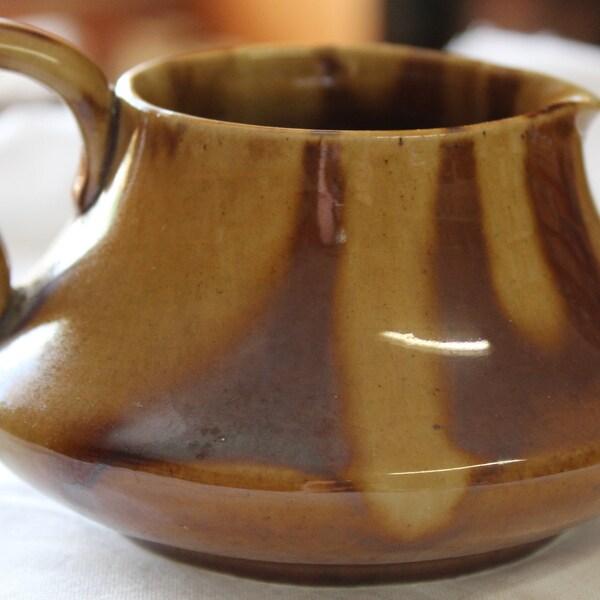 Gorgeous little deco Newtone Pottery drip glaze Australian artware vintage jug.