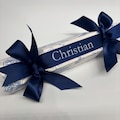 Personalised Christmas Cracker Blue & White Vintage product logo