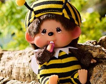 Llavero de abeja Monchichi