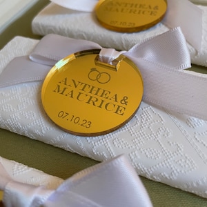 Mini Chocolate Bar with Personalised Tag For Wedding