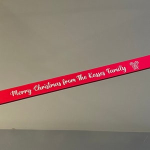 Personalised Red Christmas Custom Printed Personalised Double Sided ...