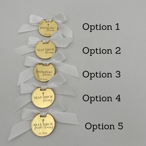 10 x Personalised Initial Bomboniere Favor Tags image 9