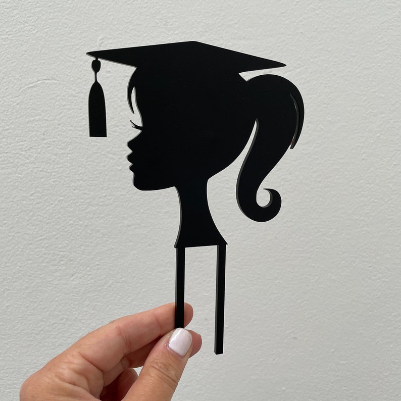 Graduation Girl Cake Topper Acrylic University Graduation | Etsy