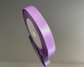 1.2CM LILAC Single Sided Satin Ribbon 25 Yards