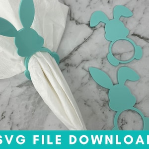 LaserDatei Download SVG DXF CDR Osterhase Serviettenhalter 3er Set