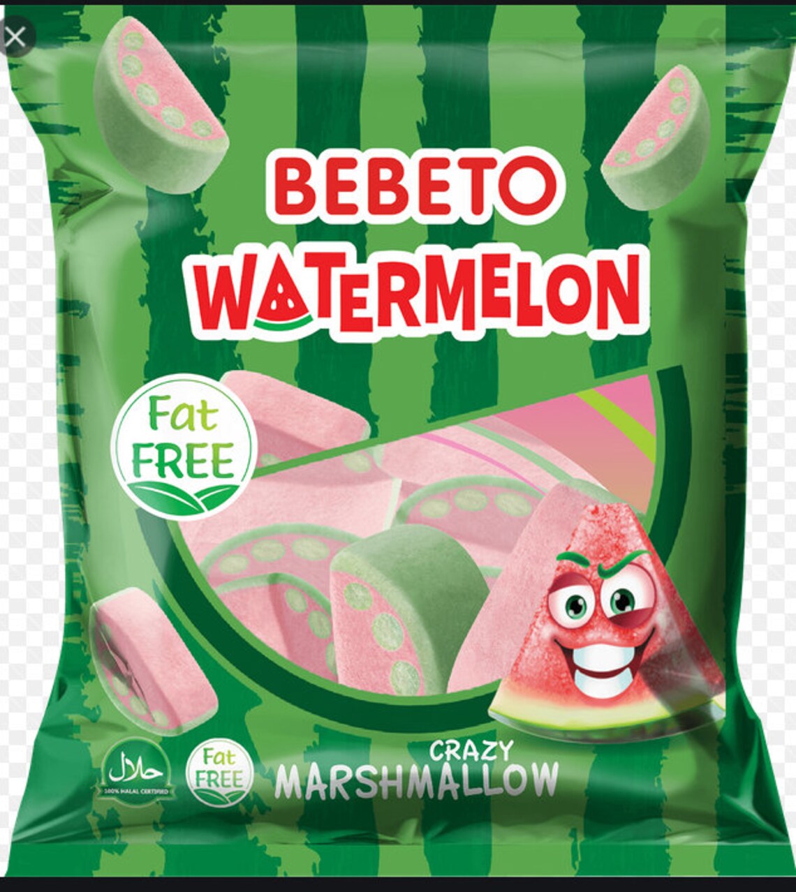 Watermelon Marshmallow Fat Free Hallal Bebeto Watermelon Etsy