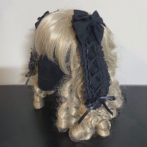 Bunny Lace Lolita Hairclips - Gothic Hair Accessory