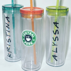Friends Theme Skinny Tumbler 18 oz
