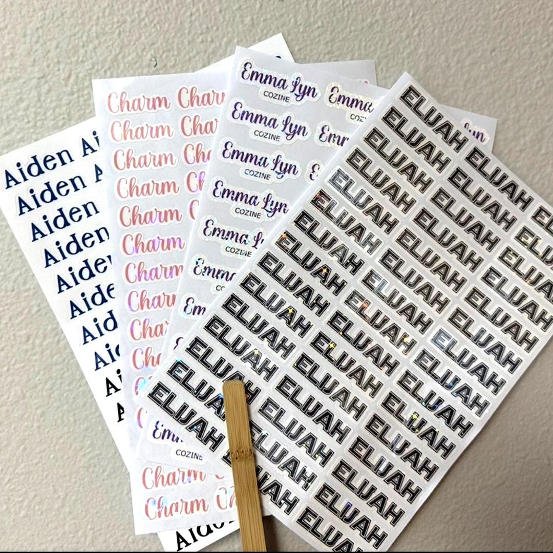 Name Stickers Customisation Personalized Name Stickers | Custom Label Stickers for Kids, School ...