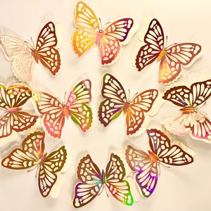Papier cartonné 3D Papillons | 1 DOUZAINE PAR COMMANDE