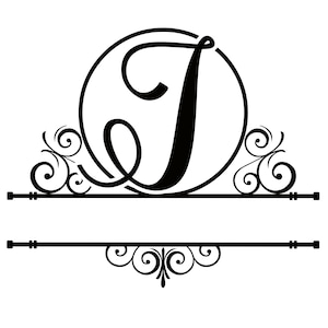Carta J Split Monogram / Archivo Digital