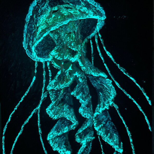 Jellyfish Paintings Etsy