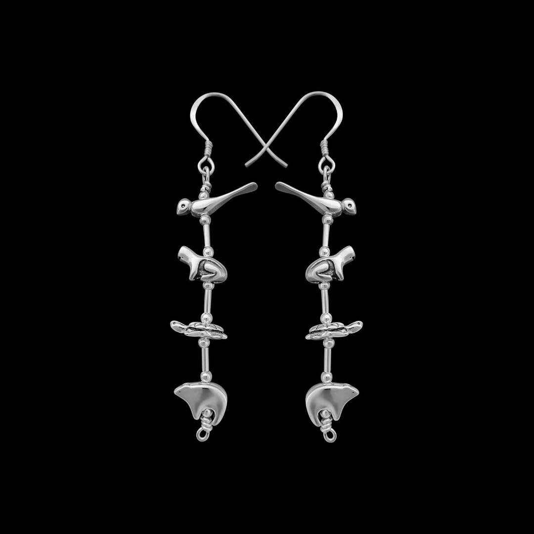 アクセサリー Animal Fetish Pierced Earrings - Silver