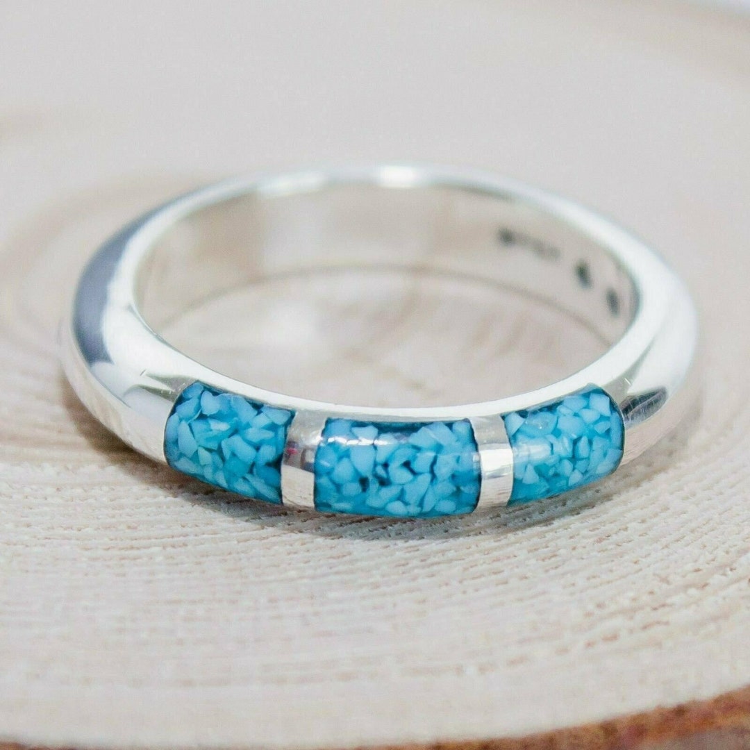 Turquoise Statement Ring • Navajo Handmade Ring • 925 Sterling Silver ...