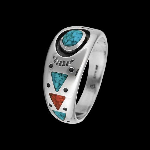 Navajo Handmade Ring • Roie Jaque Design • 925 Sterling Silver
