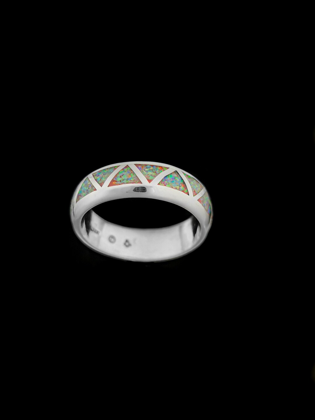 Navajo Pink Opal Ring Vintage Design 925 Sterling Silver Native ...
