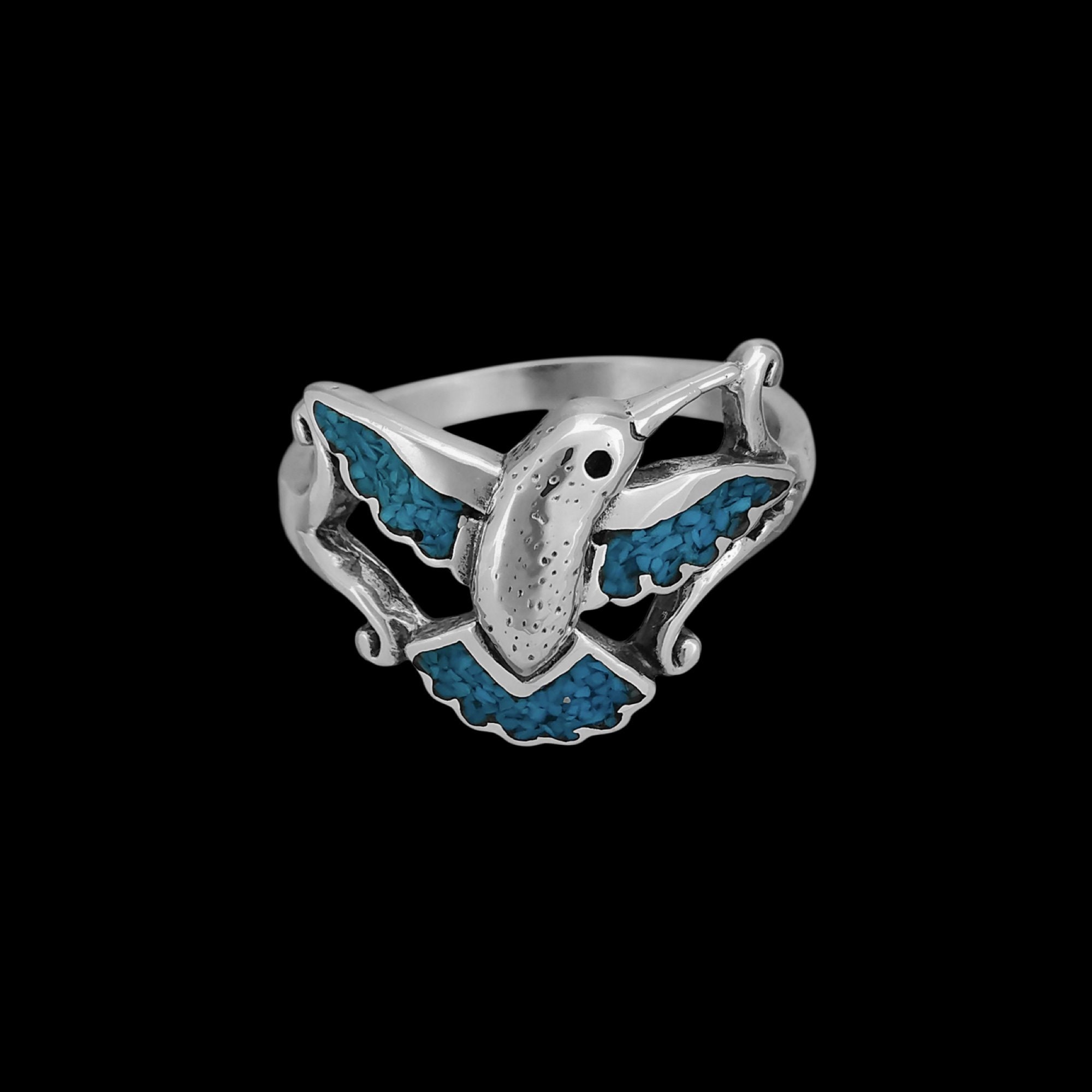 Sterling silver hummingbird ring best sale
