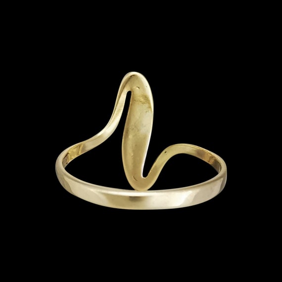 925 Sterling Silver Wave Ring, 14KT Gold Plated Sterling Silver, Gold Wave Ring, Size 7-1/2 - Etsy 925 Sterling Silver Wave Ring, 14KT Gold Plated Sterling Silver, Gold Wave Ring, Size 7-1/2 - Etsy