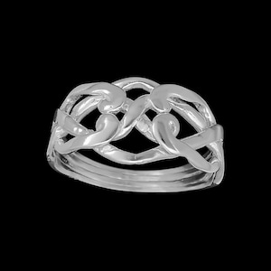 4 piece Sterling Silver Puzzle Ring