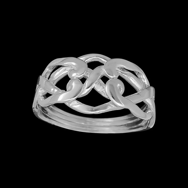 4 piece Sterling Silver Puzzle Ring