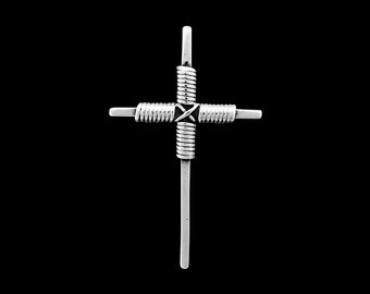 Cross Pendant, 925 Sterling Silver Pendant, Christian Pendant, Jesus Pendant, Religious Jewelry