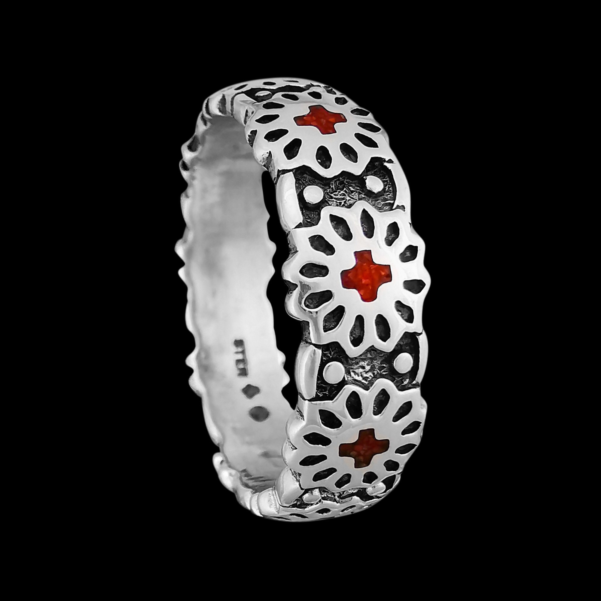 Sterling Silver Concho Belt Ring • Handcrafted Navajo 