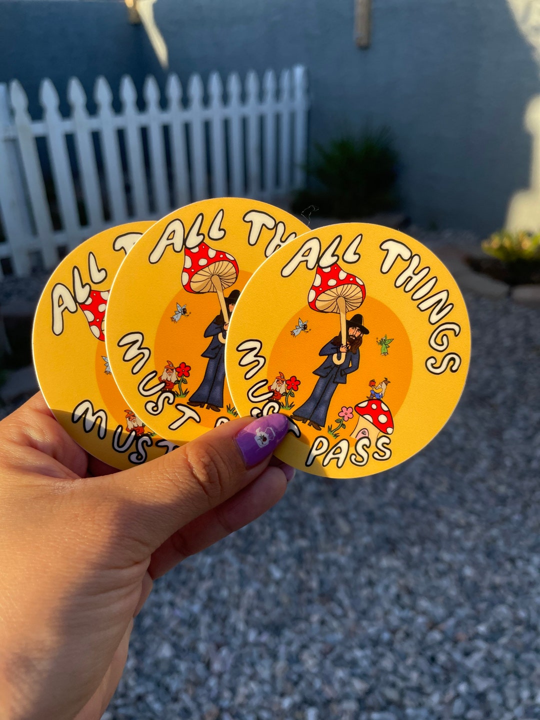 George Harrison stickers all things must pass 70s 60s the Beatles ...