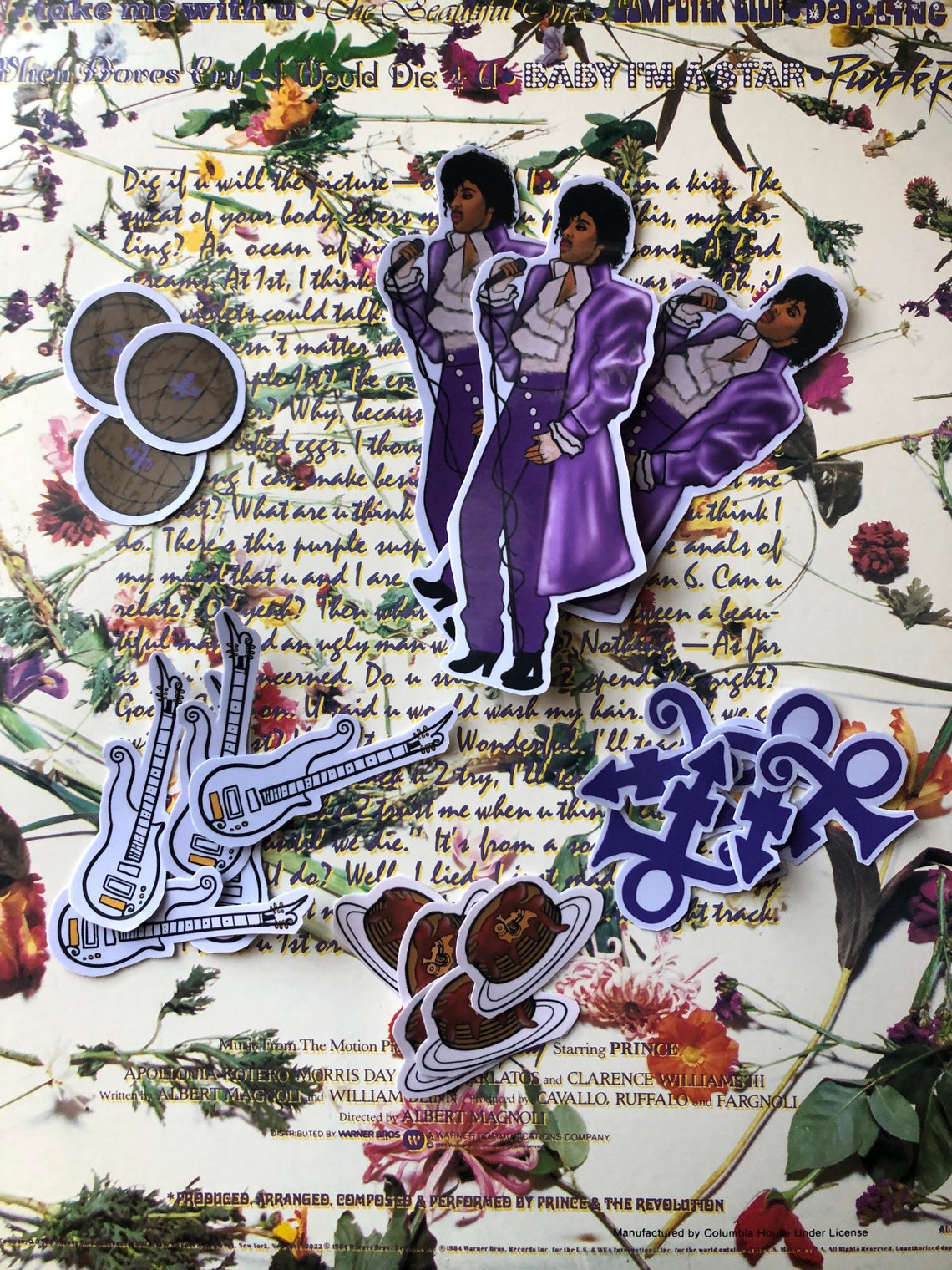 Prince sticker pack OR choose individual stickers | Etsy