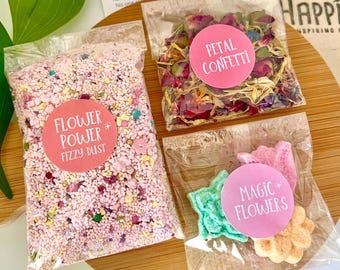 Enchanting Blooms Potion Wish Kit: Flower Petal Fizzy Dust, Magic Spell