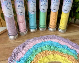Rainbow Fizzy Dust Set: Biodegradable STEM Activity for Mud Kitchen Play