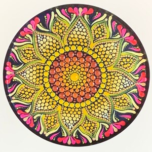 Flower Sticker Decal Dot Art Waterproof Vinyl