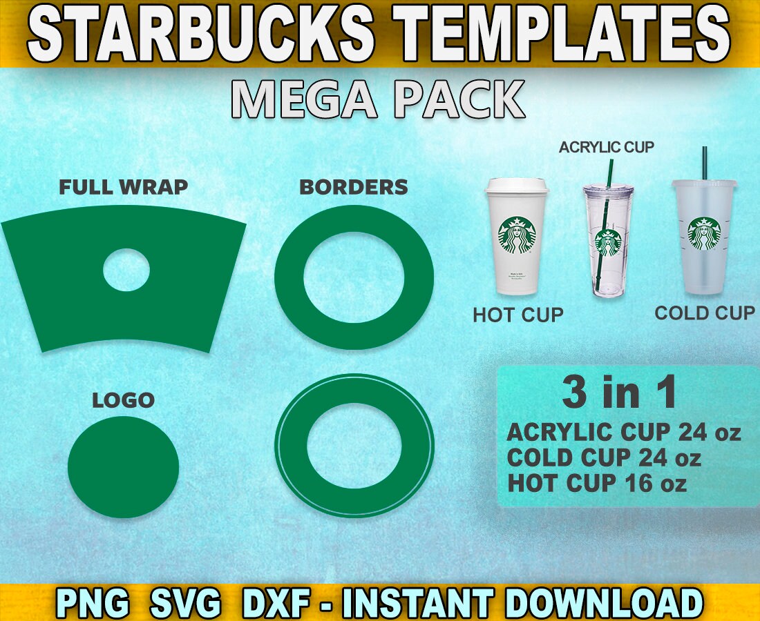 Download Starbucks Templates Tumbler Cup 24 Oz Venti 24 Oz Grande ...