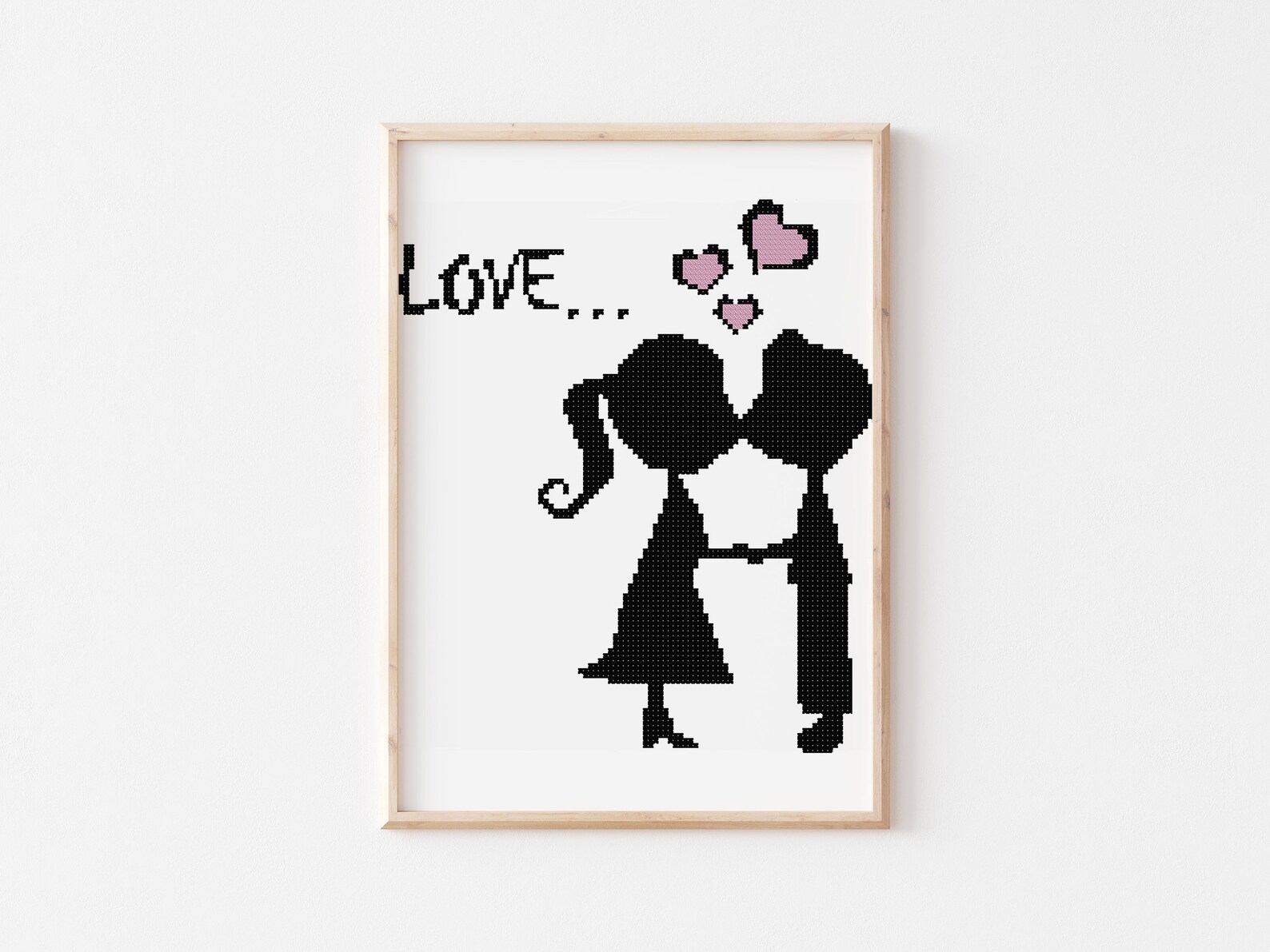 Cross Stitch Pattern Love Heart Cross Stitch Counted Cross Etsy