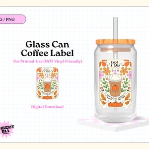 Pumpkin Spice Label SVG PNG | Coffee Label | Sticker File | Trendy | Halloween Design | PSL | Spooky Design | Pumpkins