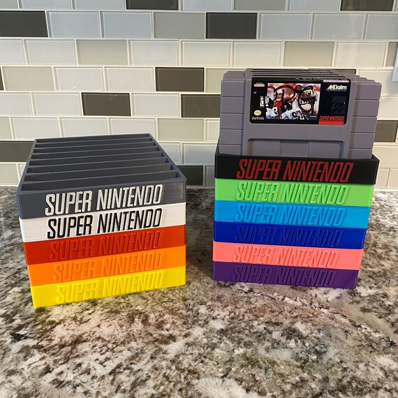 Super nintendo sale game holder