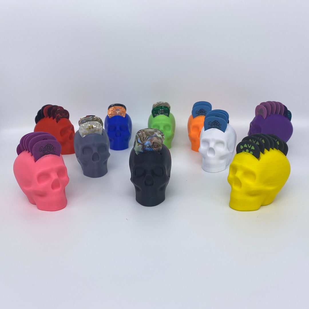 Skull Guitar Pick Holder Etsy