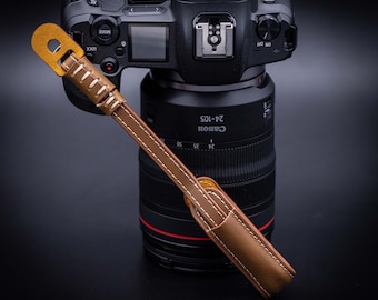 Leather DSLR Camera Wrist Strap, Comfortable Hand Grip
