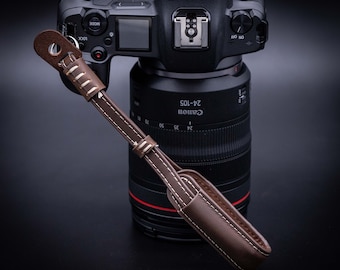 Leather Camera Wrist Strap: DSLR Hand Grip, Comfortable Photography Accessory