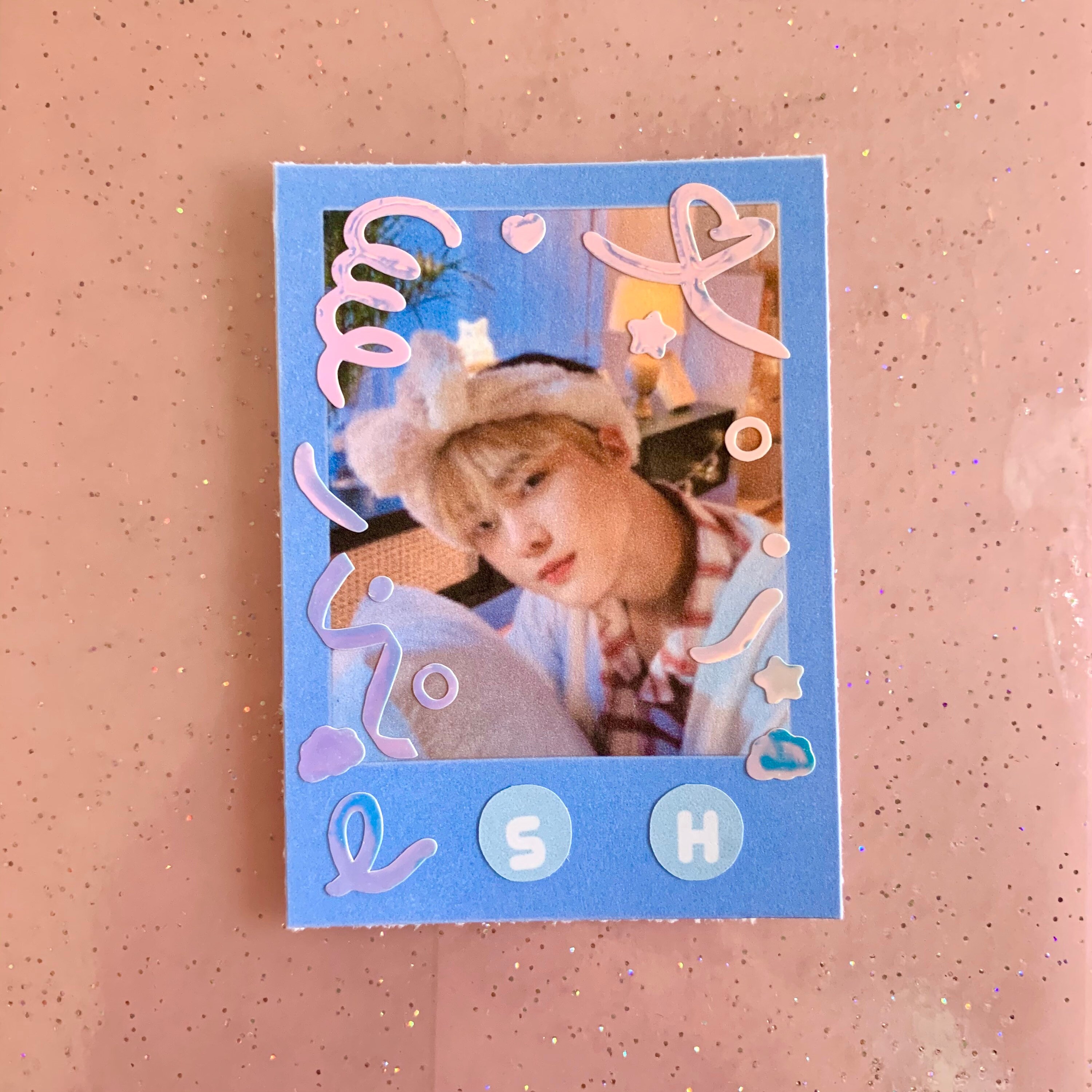 Holo Vinyl Korean Style Confetti Stickers Etsy