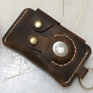 Cartera de cuero delgada, cartera de cuero minimalista, cartera de cuero, cartera unisex, cartera para tarjetas de crédito imagen 7