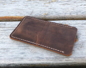 Genuine Leather iPhone Sleeve: Minimalist iPhone 12 Case