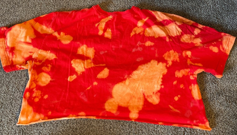 Repurposed distressed Cincinnati reds crop top