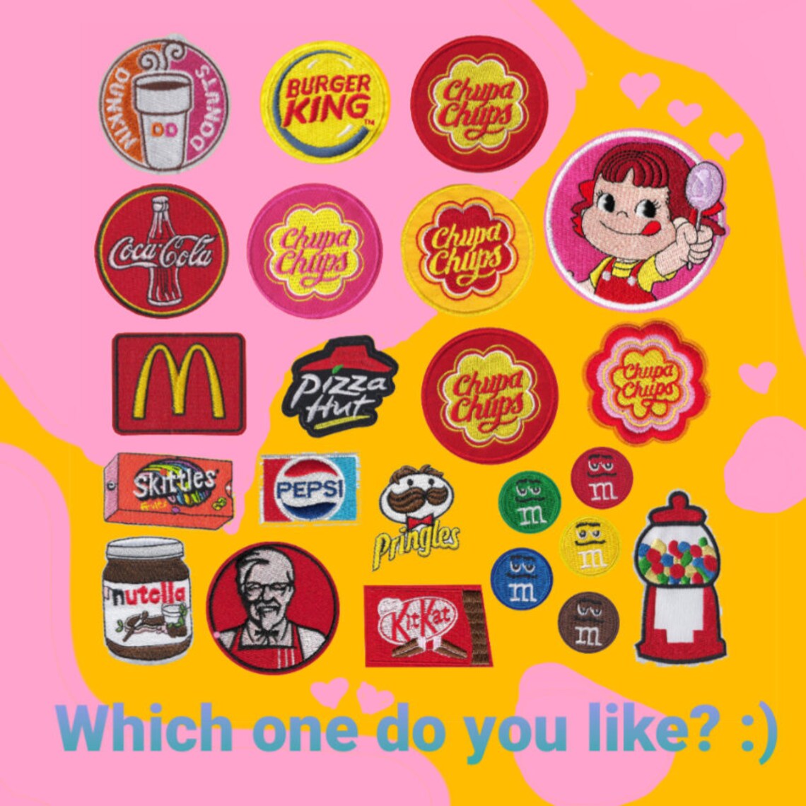 Ironon Patches Food Etsy