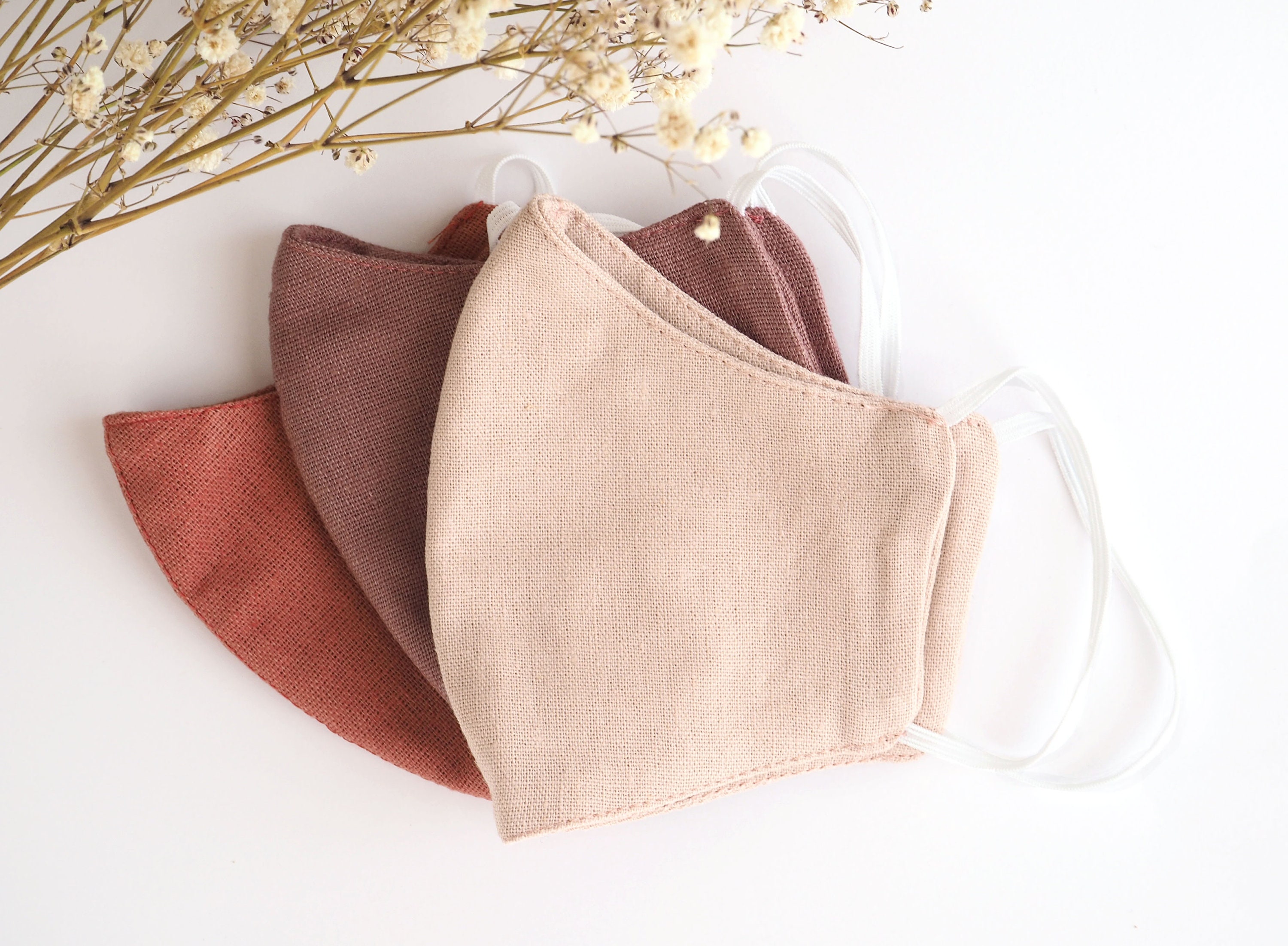 Handmade Floral Face Mask With Filter Pocket Linen Face Mask FREE 2 FILTER Handmade Floral Face Mask With Filter Pocket Linen Face Mask FREE 2 FILTER