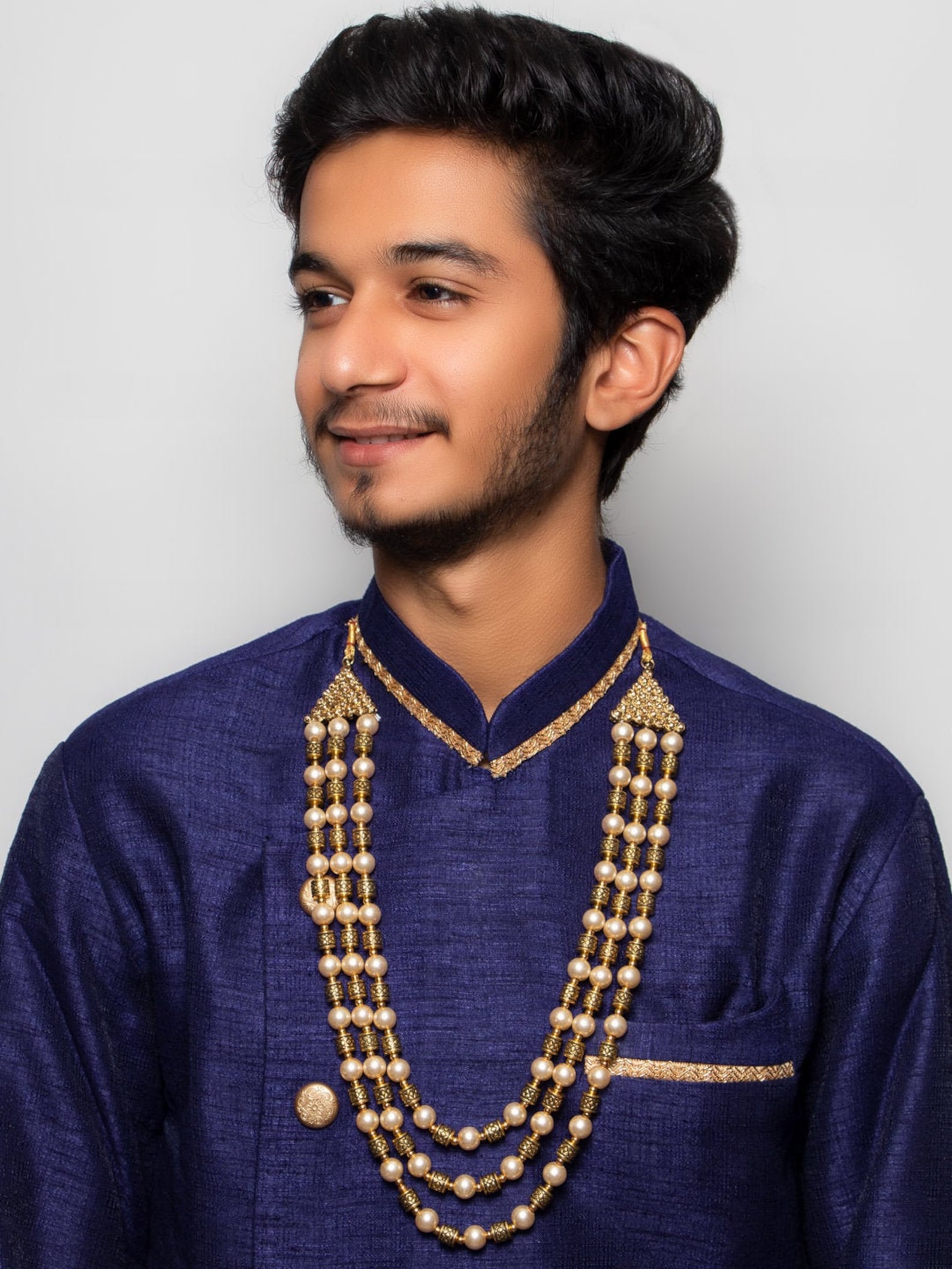 Indian Men Jewelry/ Necklace For Groom/ Sherwani Mala/ Etsy